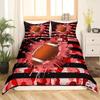 Football Bedding Set For Teen Boys Sport Duvet Cover Set Football Theme Bedding Set Double Queen King Size Polyester Qulit Cover