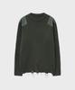NOIRER Cotton Damaged Combat Knit (Khaki)