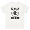 T-shirt 100% Coton Réunion 10 Ans PHS GROSSE POINTE BLANK T-shirts Homme Haut T-shirt Classique