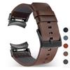 No Gaps Leather Band for Samsung Galaxy Watch 7 6 5 4 40 44mm Quick Fit Metal Buckle Strap for Galaxy Watch6 4 Classic 43 47mm