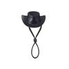 Resin Cowboy Hat with Rope Goose Statue Cap Fun Mini Desk Goose Hat  Desk Accessories