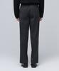 Musinsa Standard Heavyweight Fleece-Lined Real Wide Hidden Elastic Waist Slacks [Charcoal Gray]