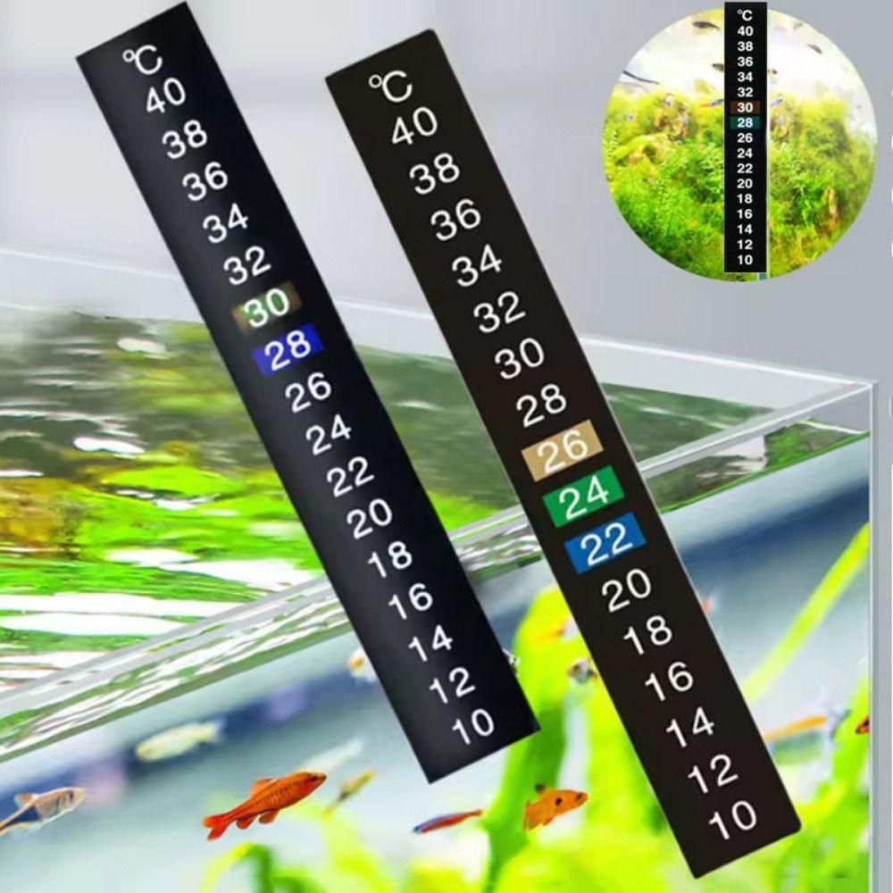 

8pcs Liquid Crystal Fish Tank Thermometer 10℃ to 40℃ Temperature Sensor Aquarium 8pcs