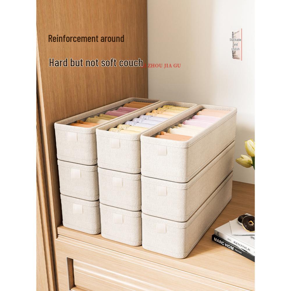 Men's Cotton & Linen Underwear and Socks Storage Box