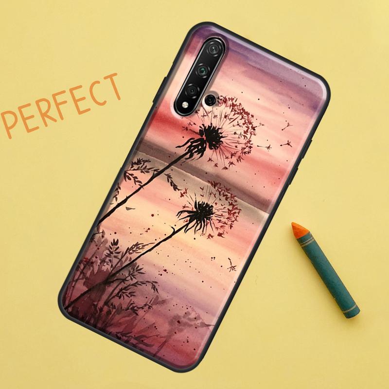 Dandelion For Huawei Nova 12s 11i 7i 8i 12i Y73 Y70 Y90 Y60 Y72 Y61 Y91 9 10 SE P40 Lite P30 Pro Case