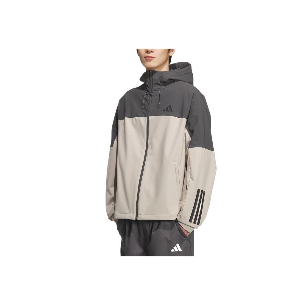 Adidas Softshell Fleece Lined Hooded Comfortable Jacket Unisex Jackets KF5231