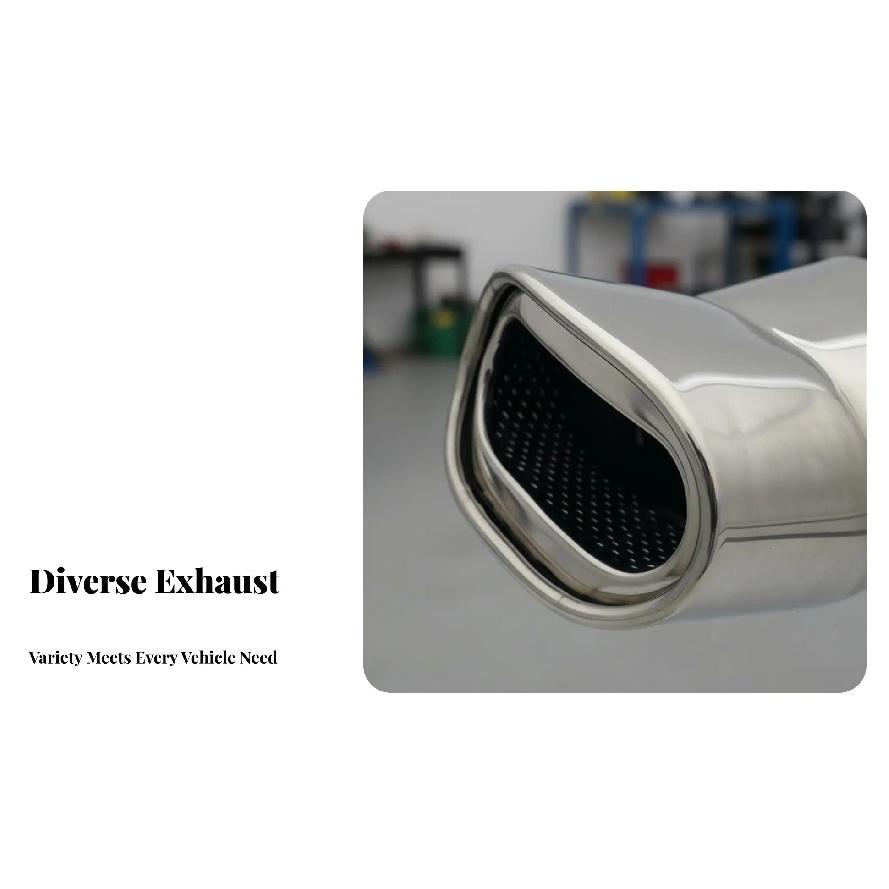 Stainless Steel Exhaust Tip Noise Reduction Stainless Steel Acoustic Damper Tip Universal Tailpipe Cover