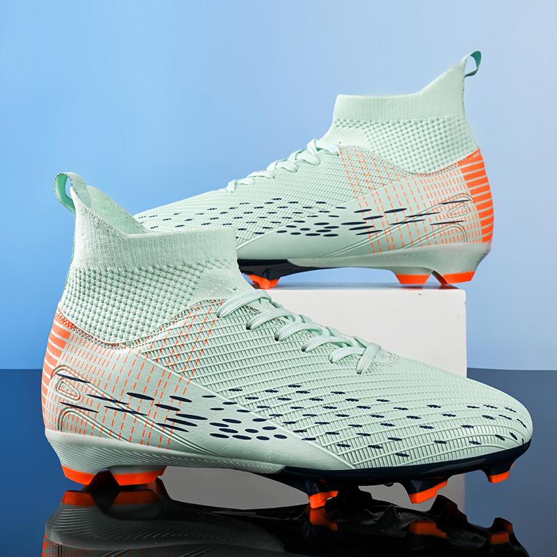35-45Kids Soccer Shoes  Adult Large Fashion Long Nail High Top Football Shoes Football Training Sneakers