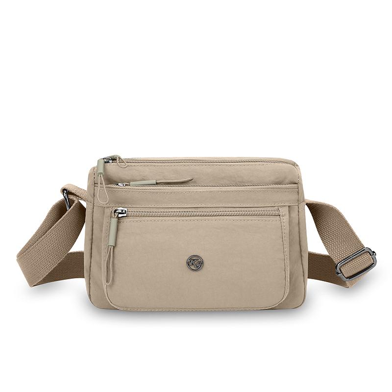 Nylon Small Square Bag Women's Shoulder Crossbody Bag Multi-Layer Mother Bag