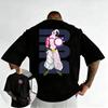 2026 New Dragon Ball Anime T-shirt Summer Majin Buu Front and Back Printed Men and Women Street Hip-hop Casual Short Sleeved Top