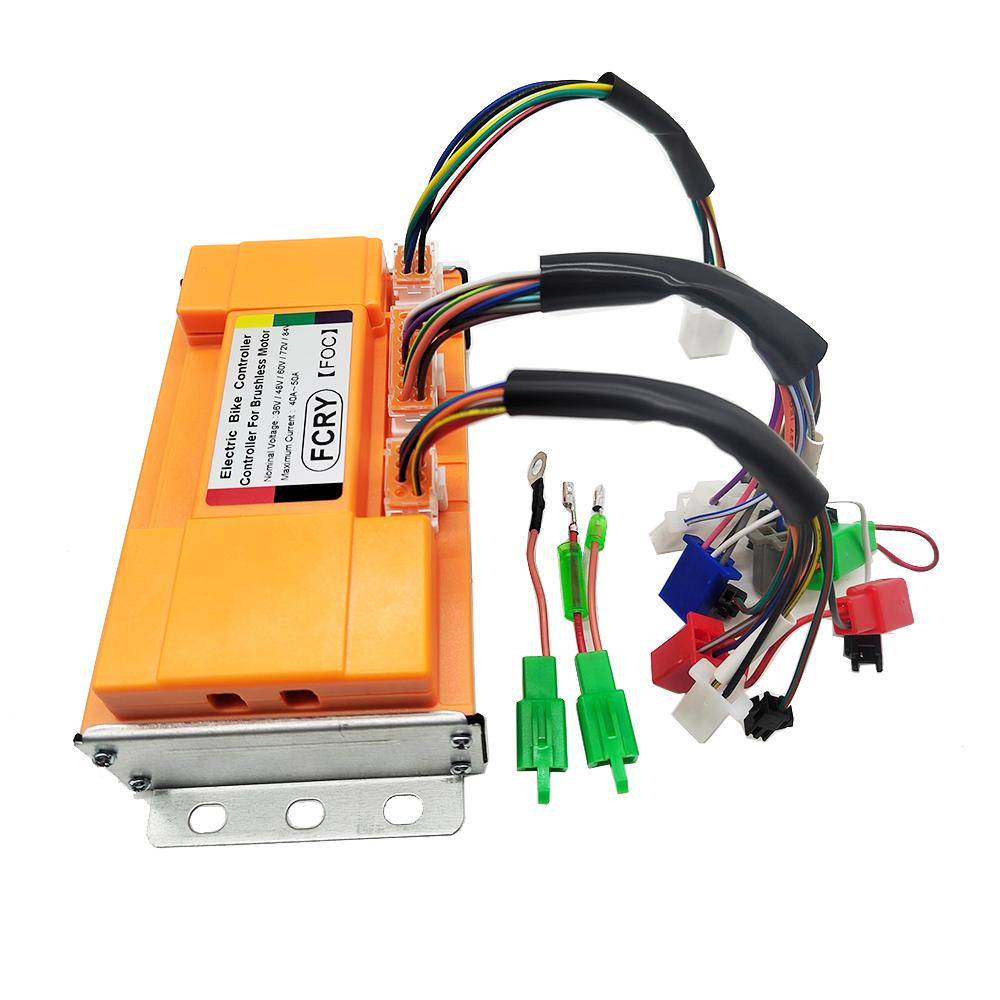 Electric Bicycle Brushless Controller 36V 48V 60V 72V 1000W-1500W Sine Wave Controller Electric Scooter Accessories 36V-84V 40A-50A