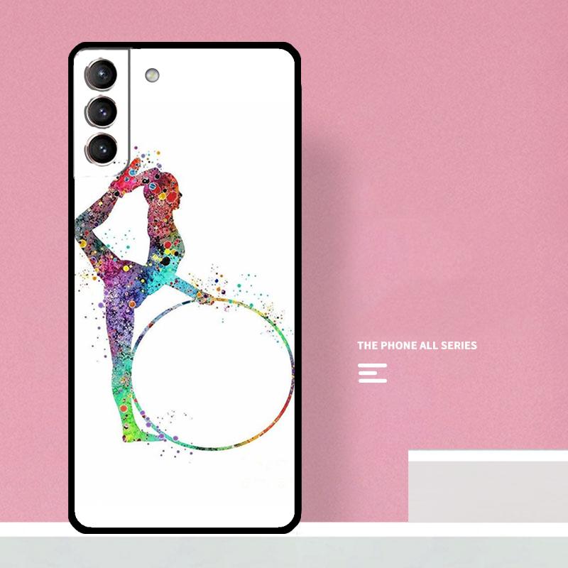 Gymnastics Watercolor Printing Phone Case For Samsung Galaxy S25 S26 Ultra S20 S21 S22 S23 S24 S10 Plus S25 FE Cover Coque