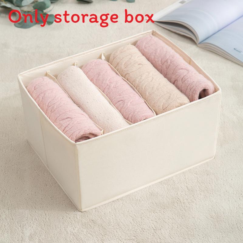 Oxford Cloth Storage Bin With Dividers For Closet And Bedroom Organization