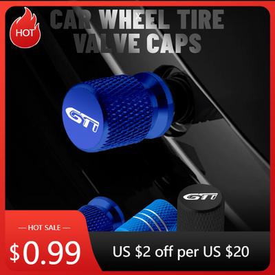 For VW VOLKSWAGEN 2026 New For Peugeot GTI Emblem 106 107 206 207 208 301 307 408 508 3008 Badge Car Wheel Tire Valve Caps Tyre