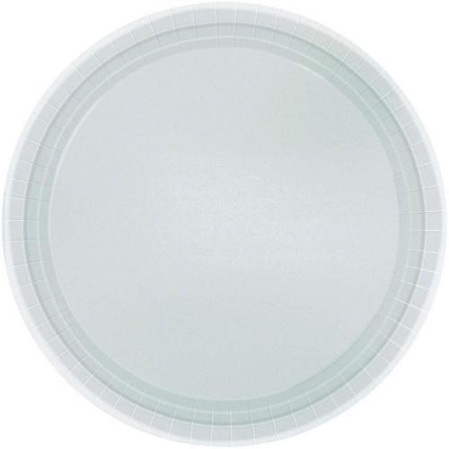 Amscan Paper Plain Disposable Plates (Pack of 8)