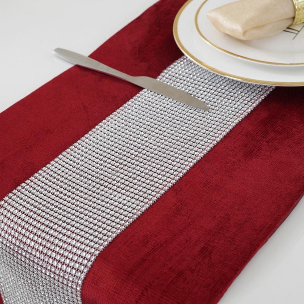 Bling Table Runner Lesklé drahokamy Runner Sparkled Table Runner