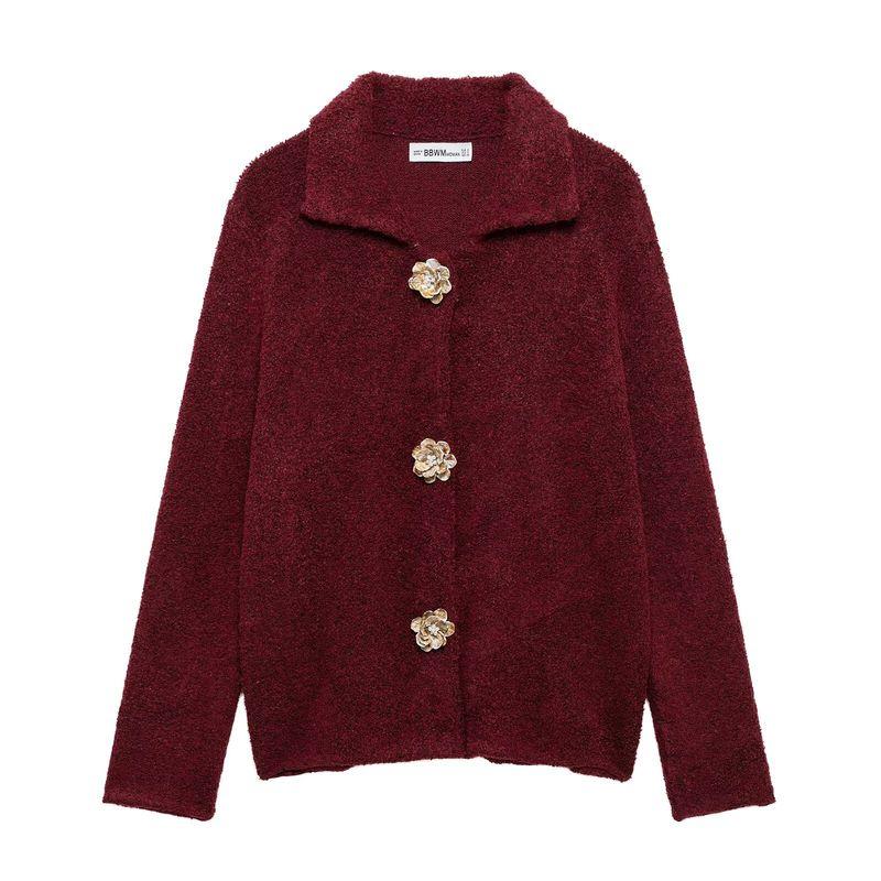 Araltay New Arrival Fashion Style Women's Clothing Fashion All-Match Minimalist Artificial Fur Knitting Cardigan 9598175