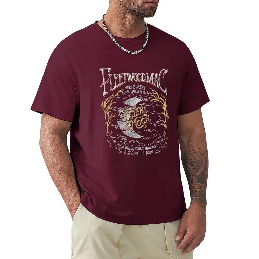 Short Sleeve Tee Summer topsB for Men Graphic Office Conference Room Fleetwood Mac