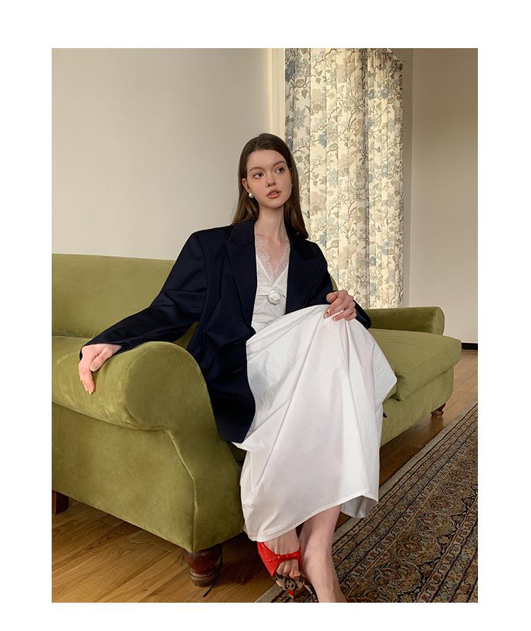 NEWOPEN 2025 French Sexy Loose Sleeveless Vest Dress C3253