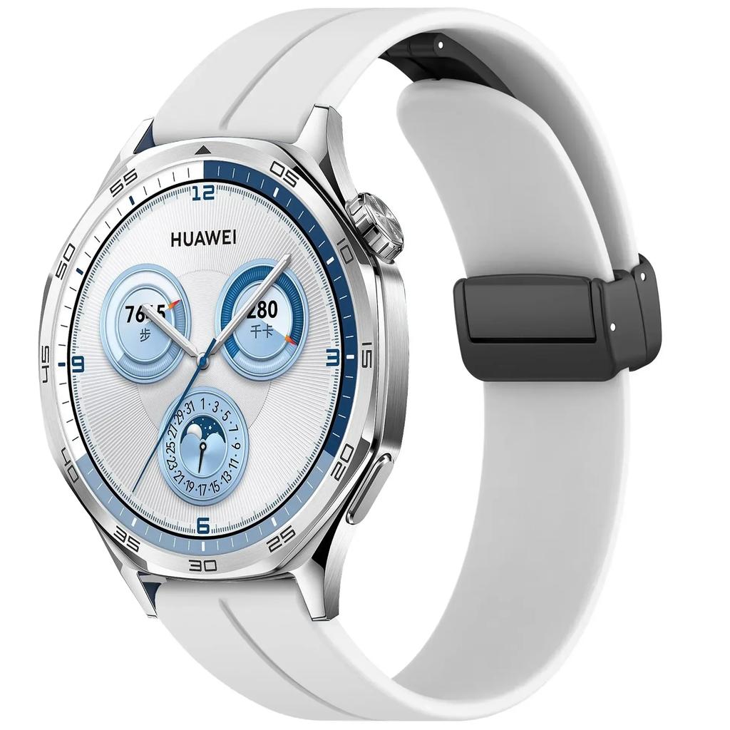 22mm 20mm Magnetic Loop Strap For Huawei Watch GT5/4/3/2/2e 46mm Silicone Bracelet for Samsung Galaxy Watch 7 6 5 4 40/44mm Band
