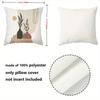 Modern Plant Pattern Throw Pillow Cushions Set Polyester Pillowcase, Sofa Decorative Cushion Cov Headboard Pillow