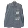 Raf Simons Black 211-M280 Patched Boxy Fit Shirt 21 Stainless Steel Tops 44 blackUsed