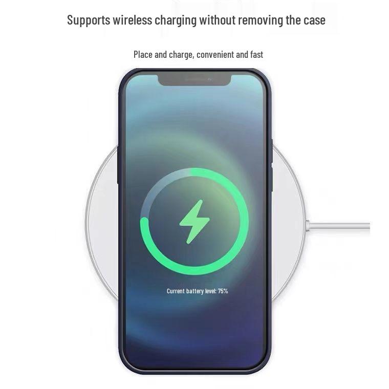 Liquid Silicone Phone Case for iPhone 12 Mini with MagSafe Animation