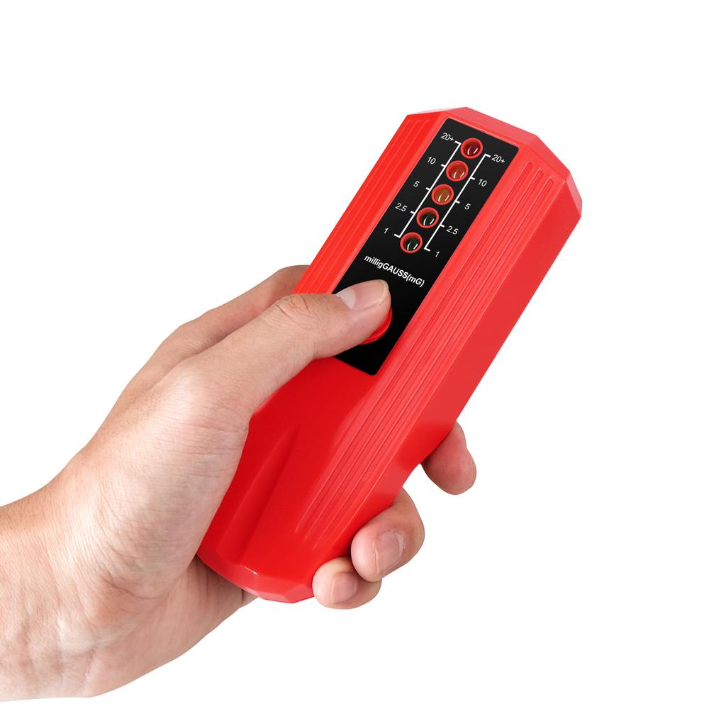 Portable Magnetic Field Detector 5 LED Radiation Tester Handheld Radio Frequency Field Tester for Electrical Instruments