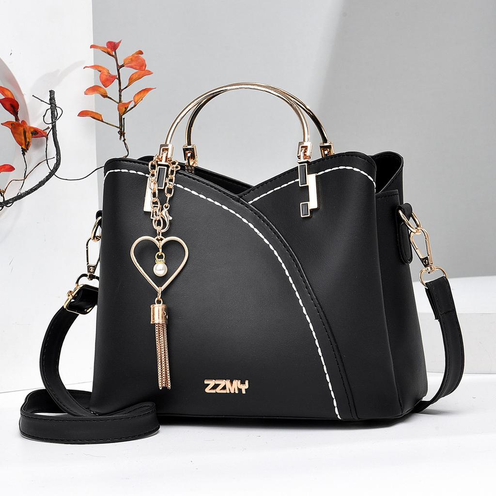 New Fashion Patchwork Handbag Crossbody Shoulder Bag Women Large Capacity Bucket Bag for Women