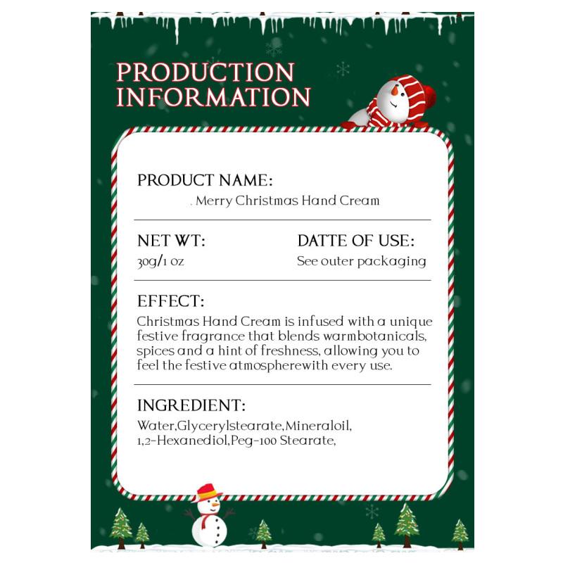 30g Fruit Fragrance Ice Cream Hand Cream Moisturizing Hydration Christmas Gift 5pcs/set