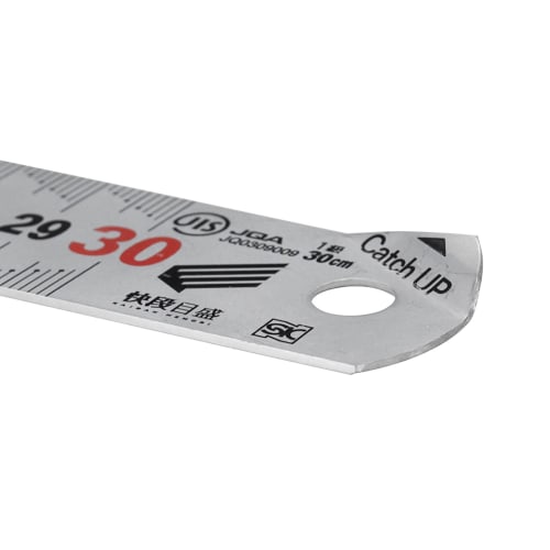 Niigata Seiki SK Catch-Up Scale, Made in Japan, FINE, Kaidan Scale, 15cm, CU-15KDF, 0.5mm Pitch, Silver Finish, JIS Standard