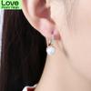 Stylish Stylish Jewelry Cubic Zircon Stone Stud Earrings Office For Women Lady Artificial Pearls Earrings Female Accessories High QualityFashion Stud
