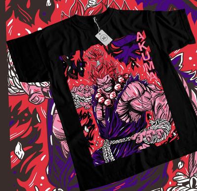 Camiseta Akuma Gouki Karate Street Fighter Videojuegos Camiseta de Lucha Camiseta Gráfica