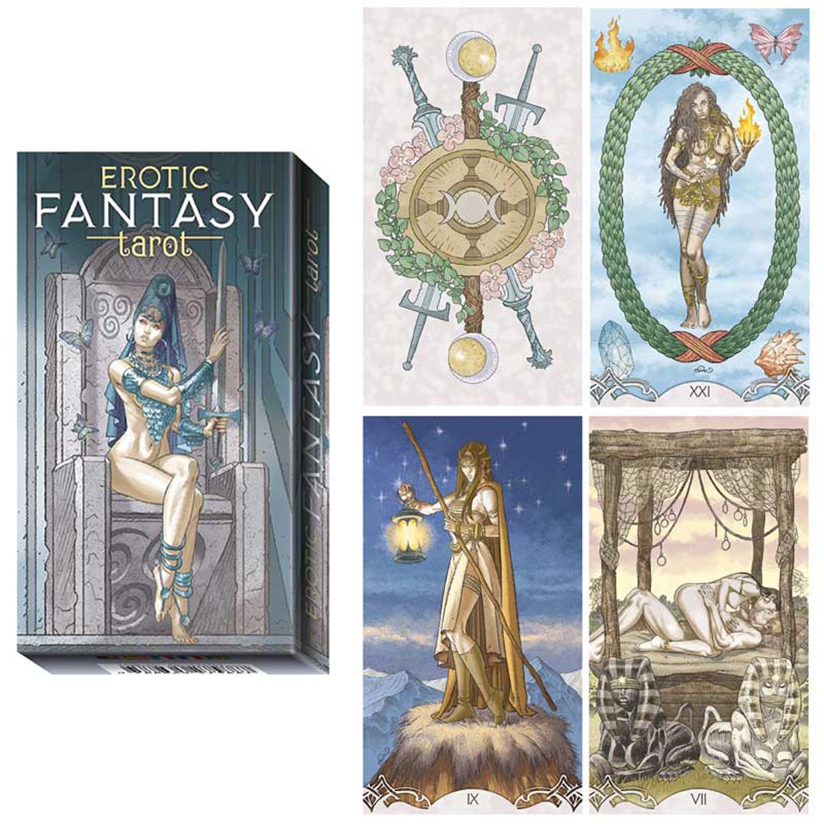 

Les Trésors De Lily [R2809] - Таро Creator Erotic Fantasy серо-голубой - 12x7x3 см