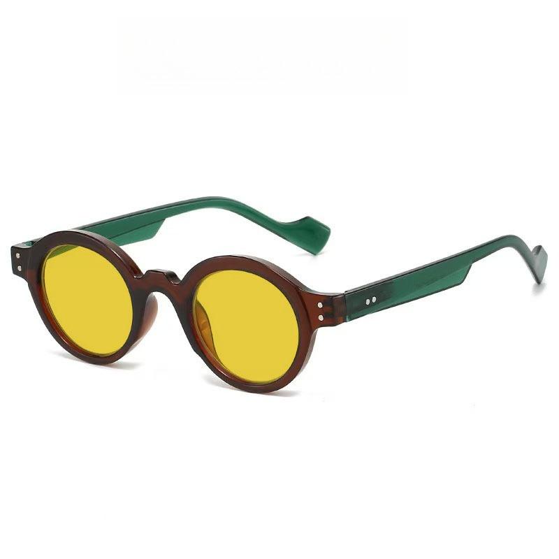 Retro Classic Round Frame Night Vision Myopia Glasses Women Men New VintageYellow Lens Near Sight Glasses for Anti High Beam