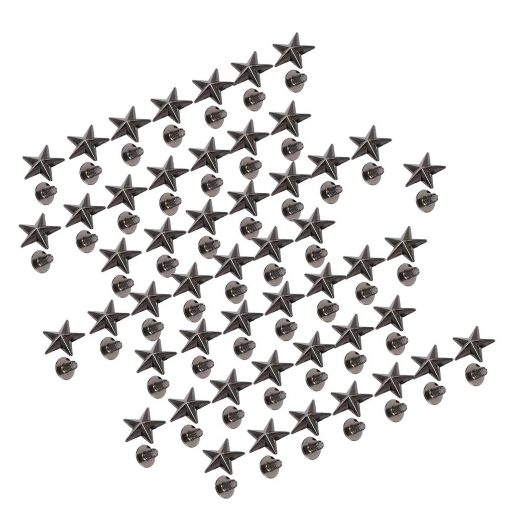 Star Shape Rivet Crafts Stud Button Zinc Alloy Rivet for Shoes Bags Clothing Decoration