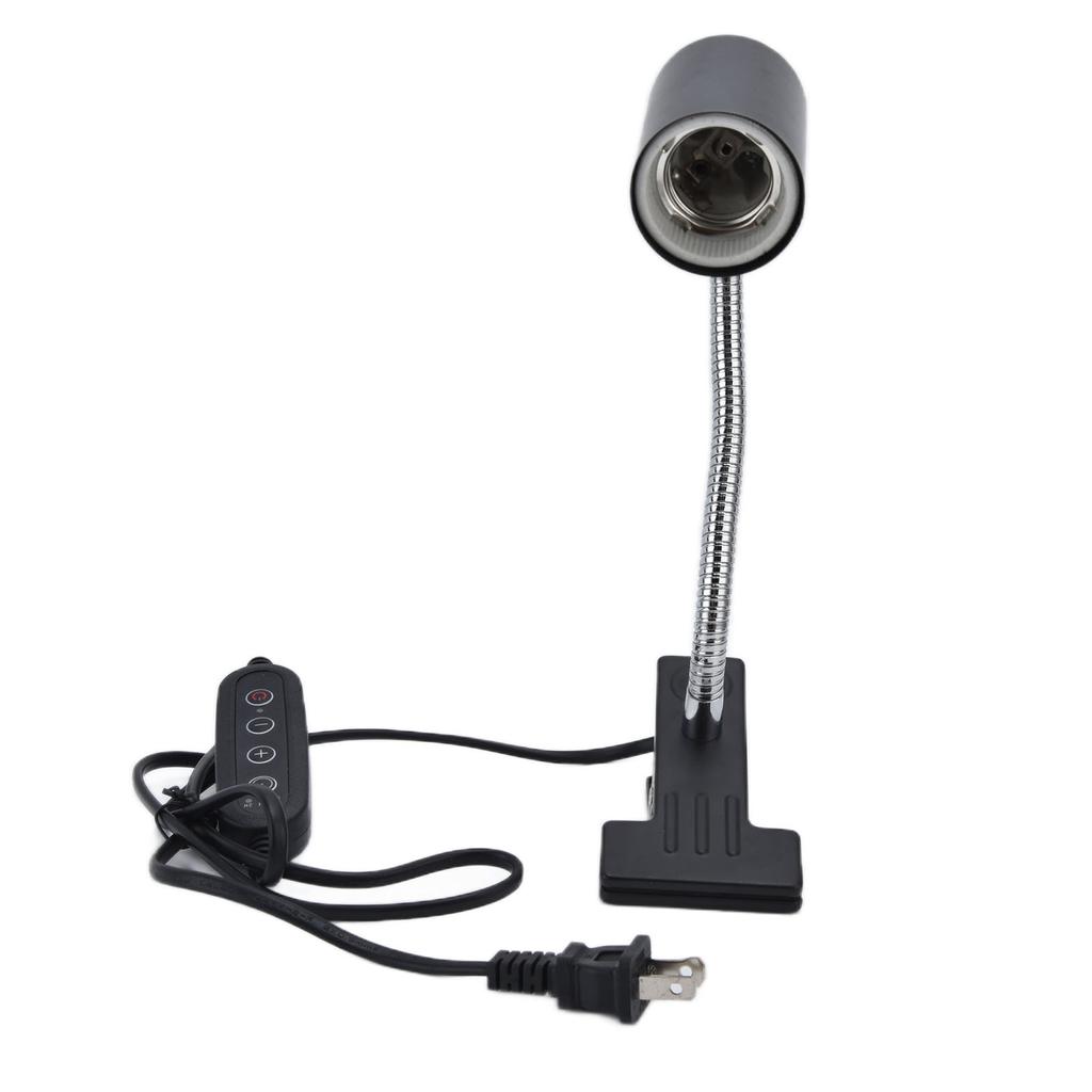 Reptile Lamp Stand Timeable CupType Professional Tortoise Heat Lamp Fixture with Iron Clamp