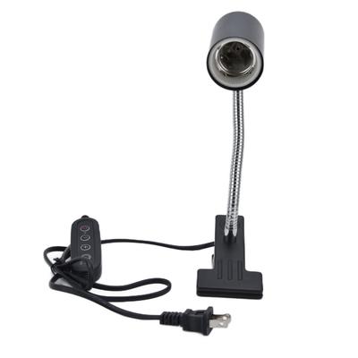 Reptile Lamp Stand Timeable CupType Professional Tortoise Heat Lamp Fixture with Iron Clamp