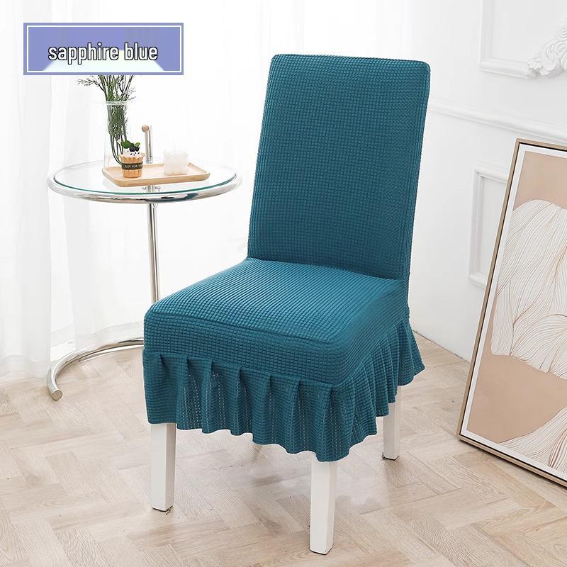 Universal Elastic Thickened Fleece Chair Cover for Dining and Stools