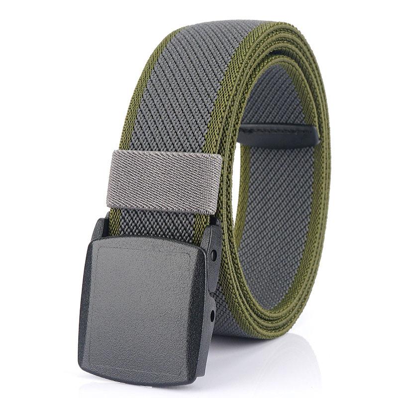 Neuer Pendlergürtel für Herren mit automatischer Schnalle aus Nylon, vielseitiger, dicker Doppelschichtgürtel für die Freizeit im Freien