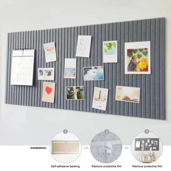 Large Felt Bulletin Board Cork Board Alternative Acoustical Wall Panel Home Office Classroom Kindergarten Wall DIY Picture Photo Decorative Board