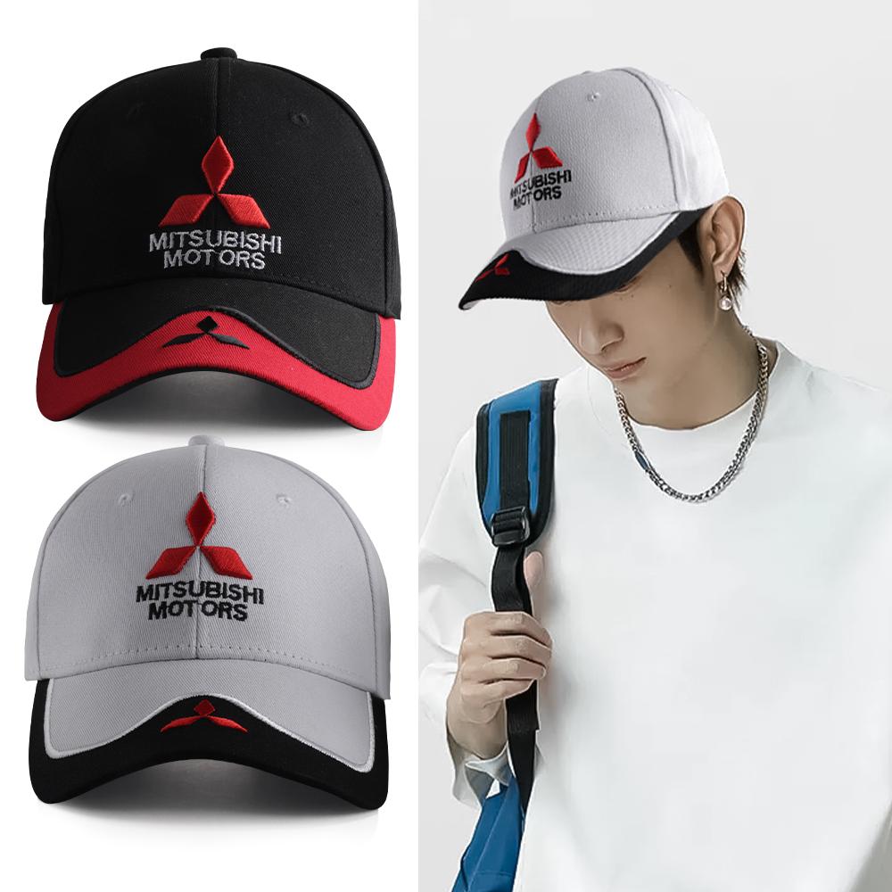 High-Grade Auto Logo Cotton Outdoor Baseball Hat Adjustable Car Accessory For Mitsubishi 9 Ralliart X EX ASX L200 Colt Outlander QQ7 45x