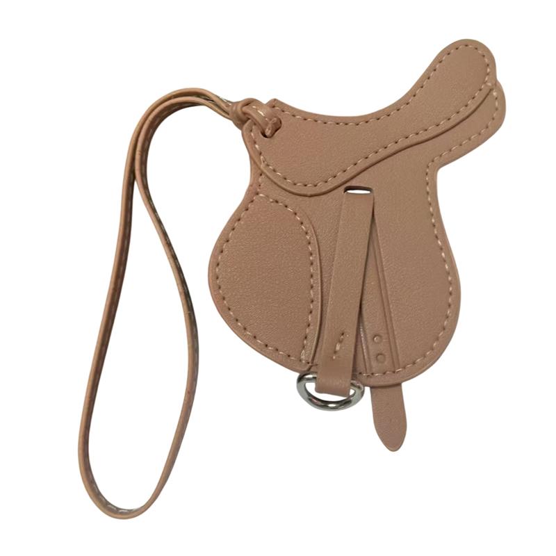 Equestrian Elegance Crafted Bag Charm - Statement Piece Made With Premium Thick PU Leather, Palmsize