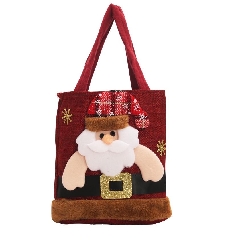 Christmas Decoration Santa Claus Snowman Deer Gift Bag Children's Gift Bag Candy Bag Christmas Tote Bag