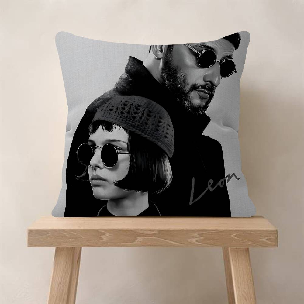 Classic Movie Leon The Professional Cushion Cover Pillowcase Upholstery Sofa Throw Pillow Home Decor Pillowcas
