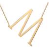 Titanium Steel Peach Heart Letter Necklace 26 Letters Love Clavicle Neck Chain
