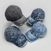 Retro Denim Ripped Wind Letter Embroidery Baseball Cap Men'S And Women'S Sunshade Personality Fashion Cap