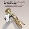 Trompeten-Notenpult-Handyhalter Verstellbarer Musikinstrumenten-Handy-Ständer Marschkapellen-Notenpult-Handyhalter für Oboe Posaune Klarinette