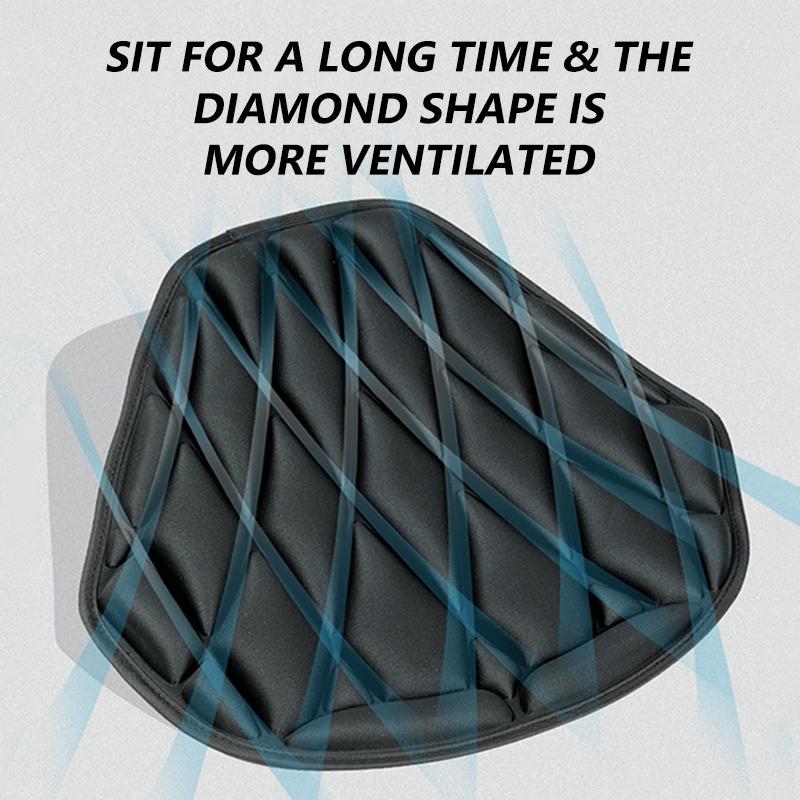SEAMETAL Motocyklový sedák 3D Comfort Vzduchový potah sedáku Izolace proti teplu Prodyšná Vodotěsná EVA Tlumení nárazů