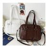 Stylish Urban Chic Tote Bag For Women Pu Leather Large Capacity Shoulder Bag